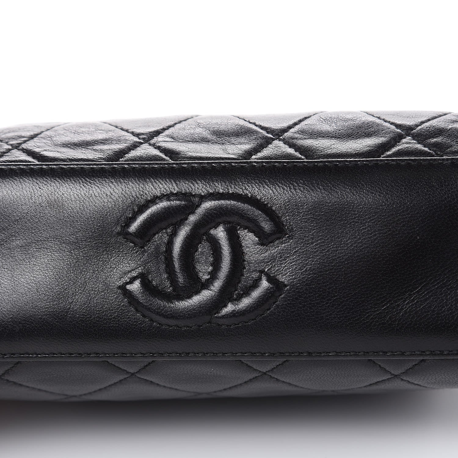 Chanel Lambskin Quilted Small Kisslock Evening Bag Black 12 of 15