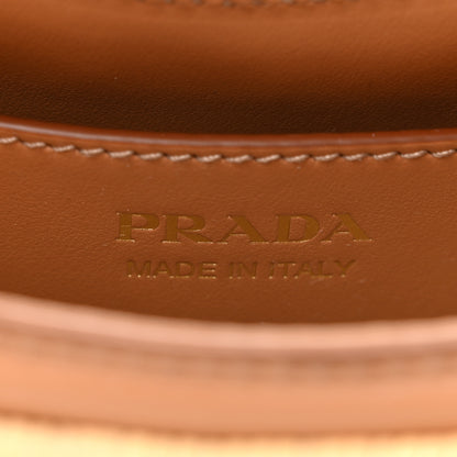 Prada Wicker Arque Shoulder Bag Natural 6 of 10