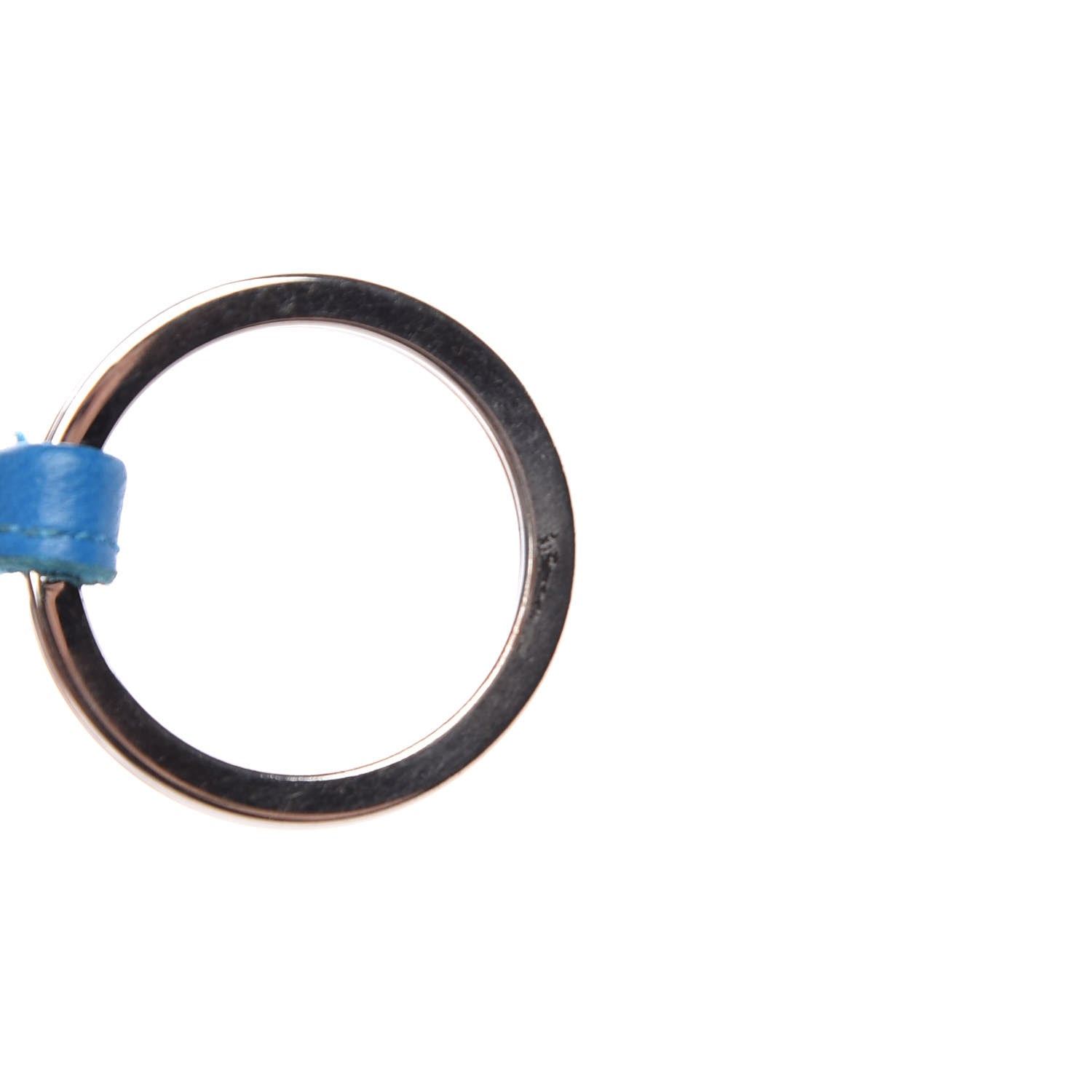 Hermes Lambskin Carmen Tassel Key Holder Bleu Zanzibar 7 of 8