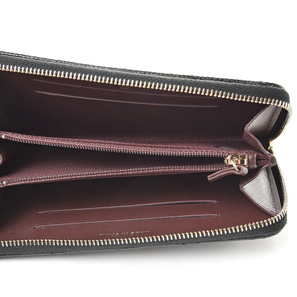 Chanel Caviar Quilted Small Zip Around Wallet Black 5 of 9