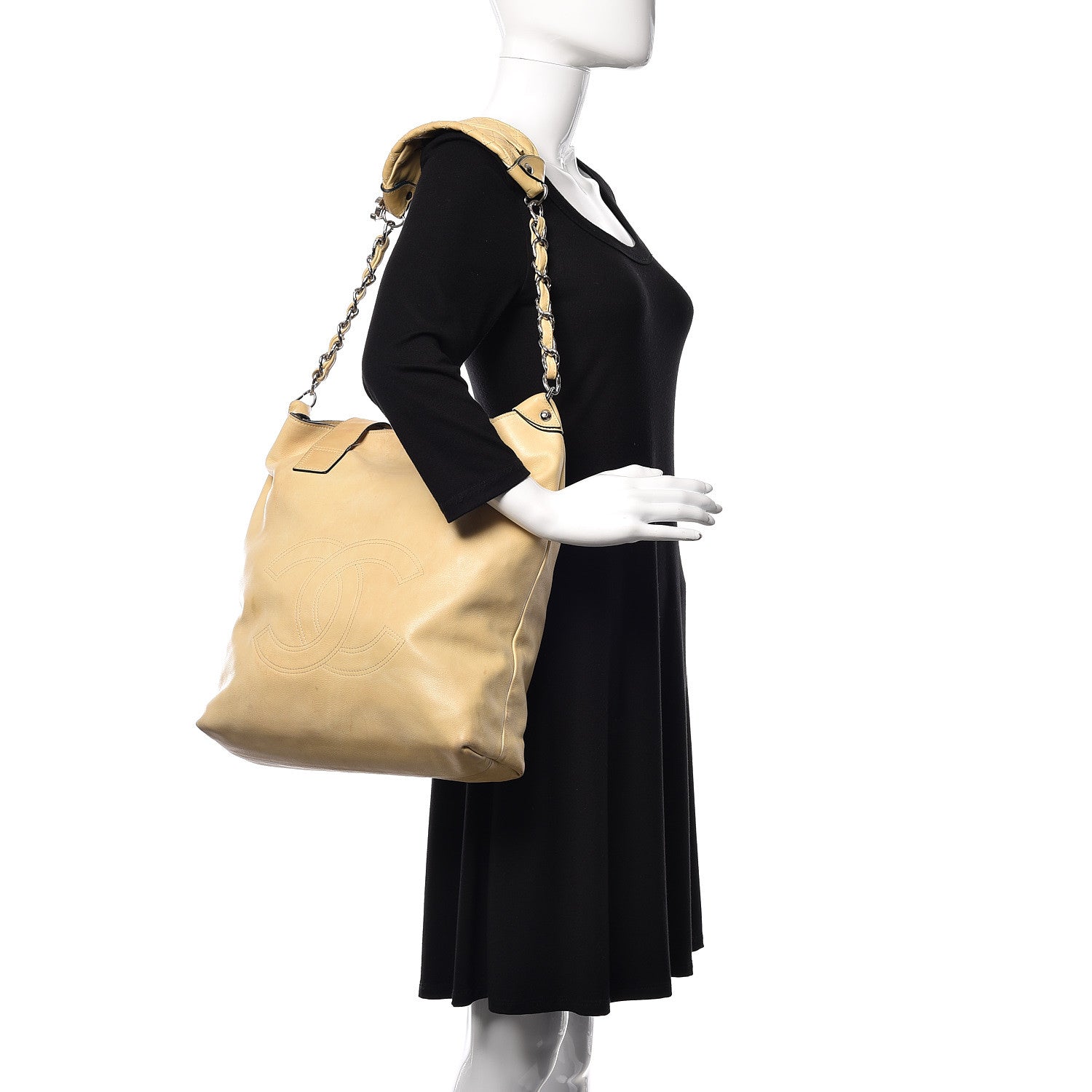 Chanel Lambskin Edgy Tote Beige 2 of 18