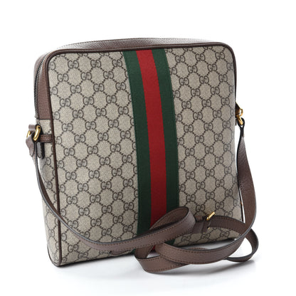 Gucci GG Supreme Monogram Web Medium Ophidia Messenger Bag Brown 3 of 11
