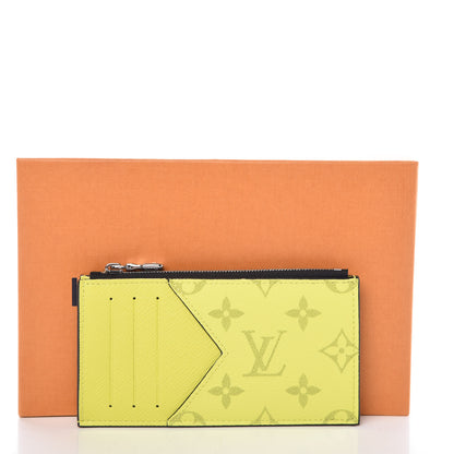 Louis Vuitton Monogram Taiga Coin Card Holder Yellow 8 of 8