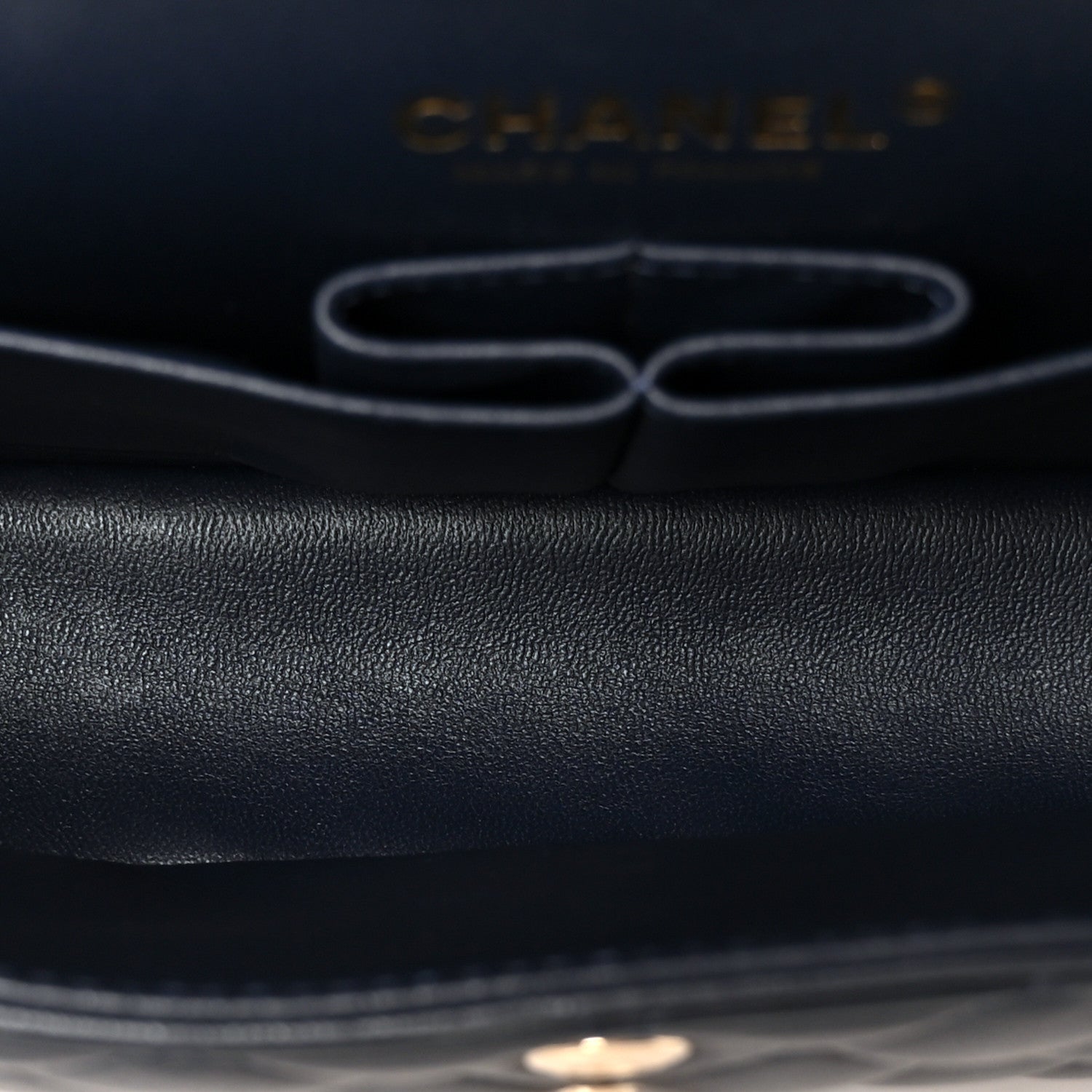 Chanel Lambskin Quilted Small Double Flap Navy 5 of 12