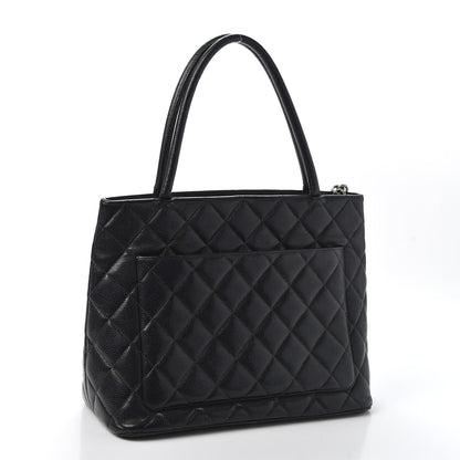 Chanel Caviar Quilted Medallion Tote Black 2 of 11