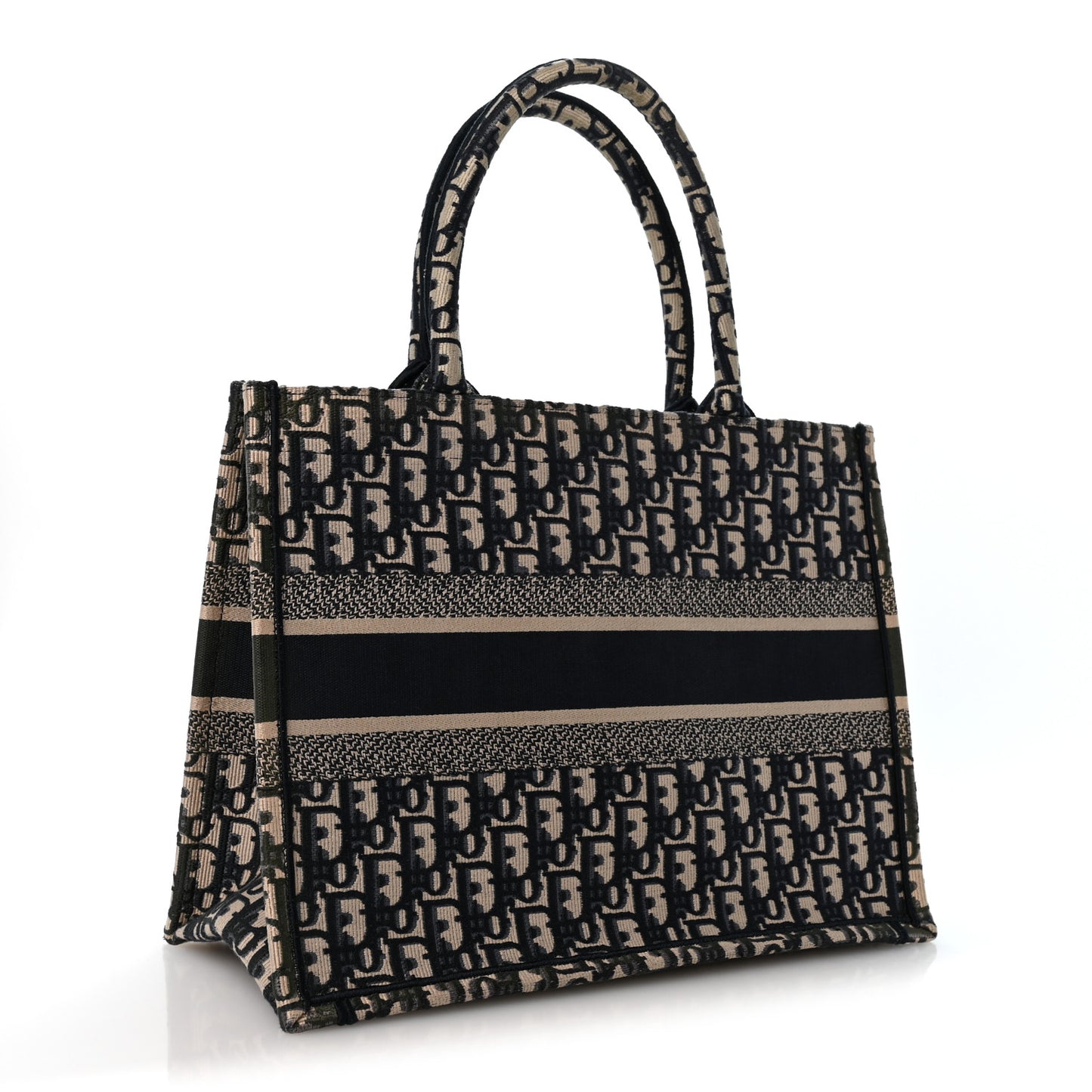 Oblique Medium Book Tote Blue Multicolor