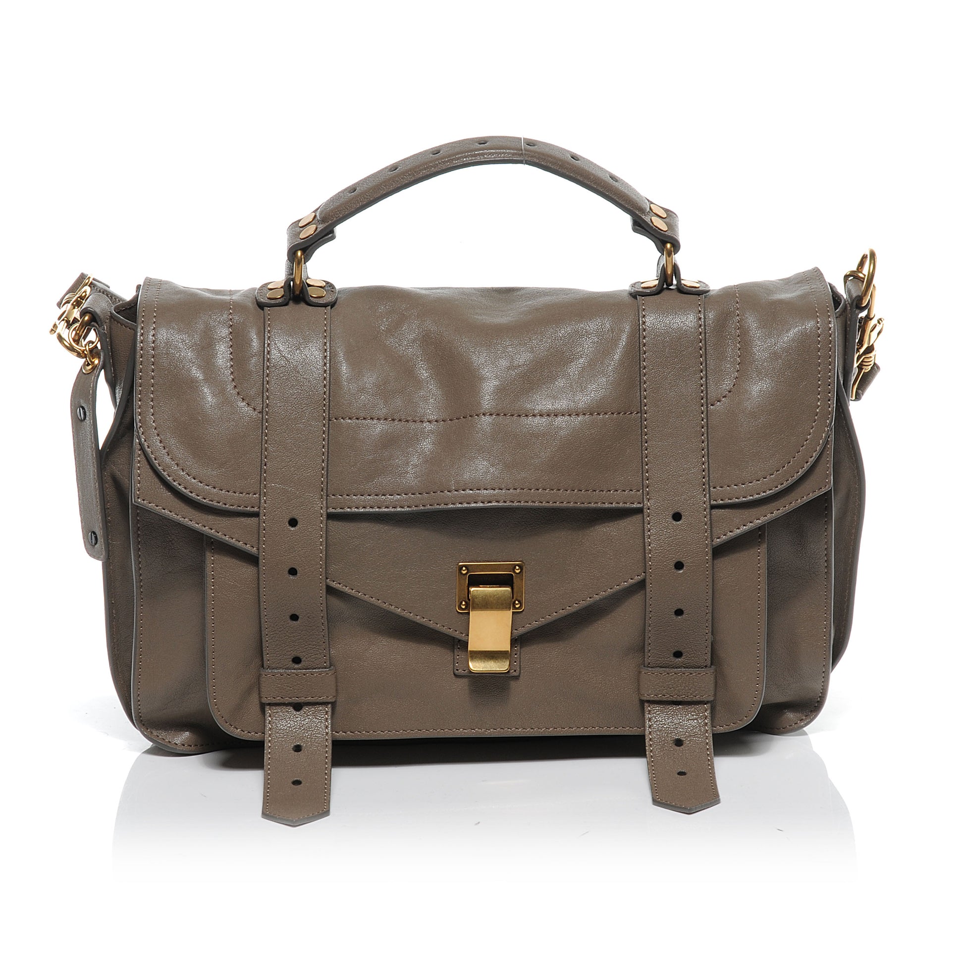 Proenza Schouler Lambskin PS1 Medium Satchel Smoke 1 of 9