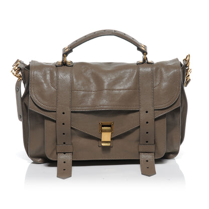 Proenza Schouler Lambskin PS1 Medium Satchel Smoke 1 of 9