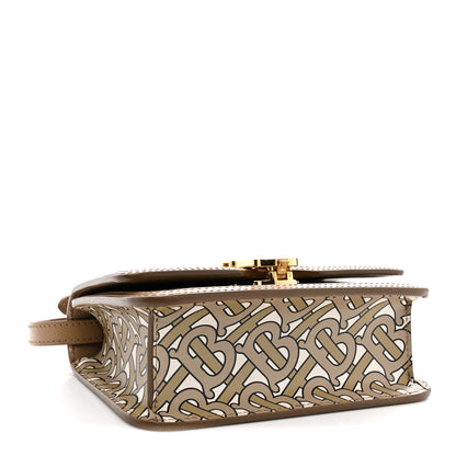 Burberry Calfskin Monogram Mini TB Bag Beige 4 of 14