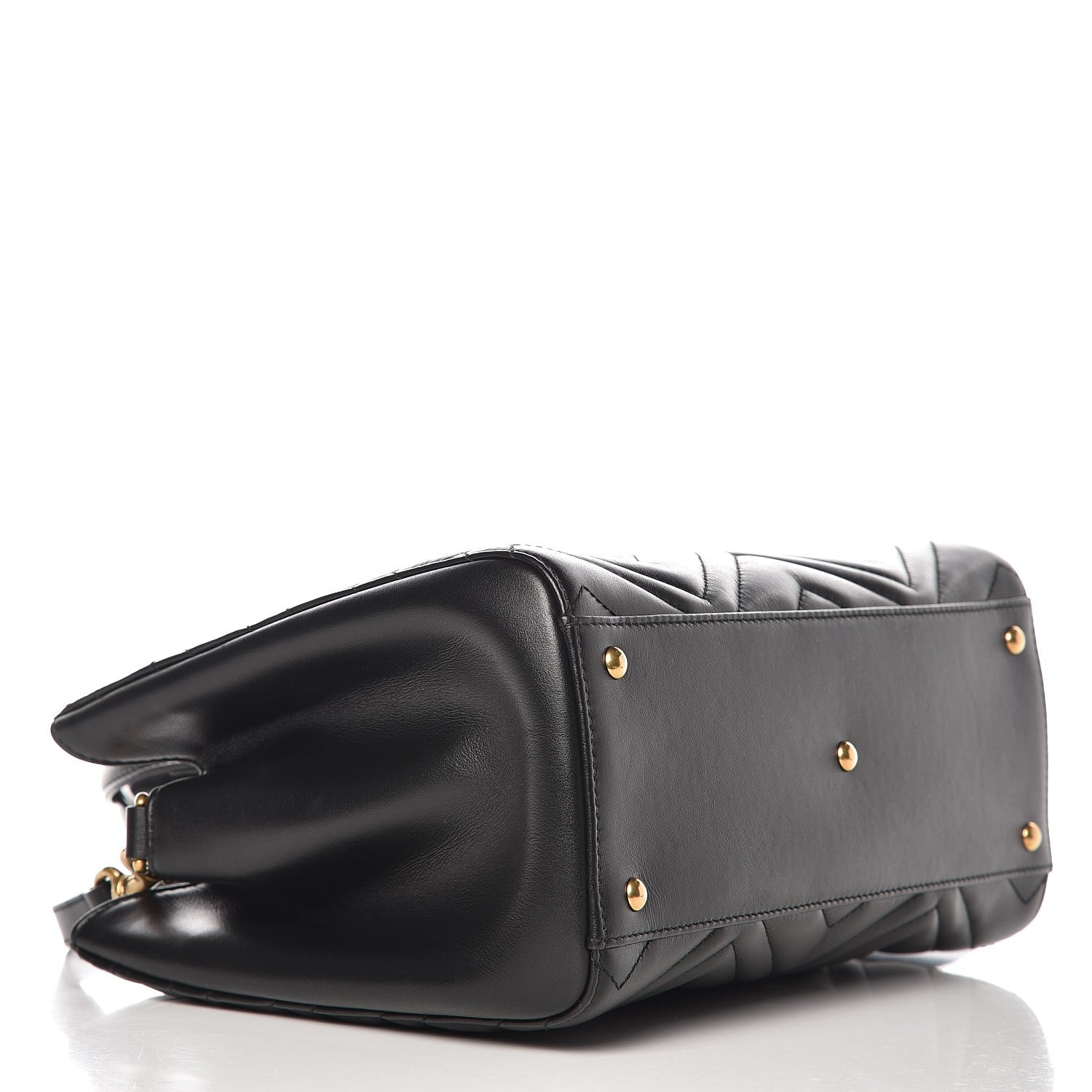 Gucci Calfskin Matelasse Small GG Marmont Tote Black 4 of 7