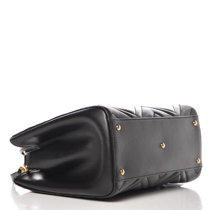 Gucci Calfskin Matelasse Small GG Marmont Tote Black 4 of 7