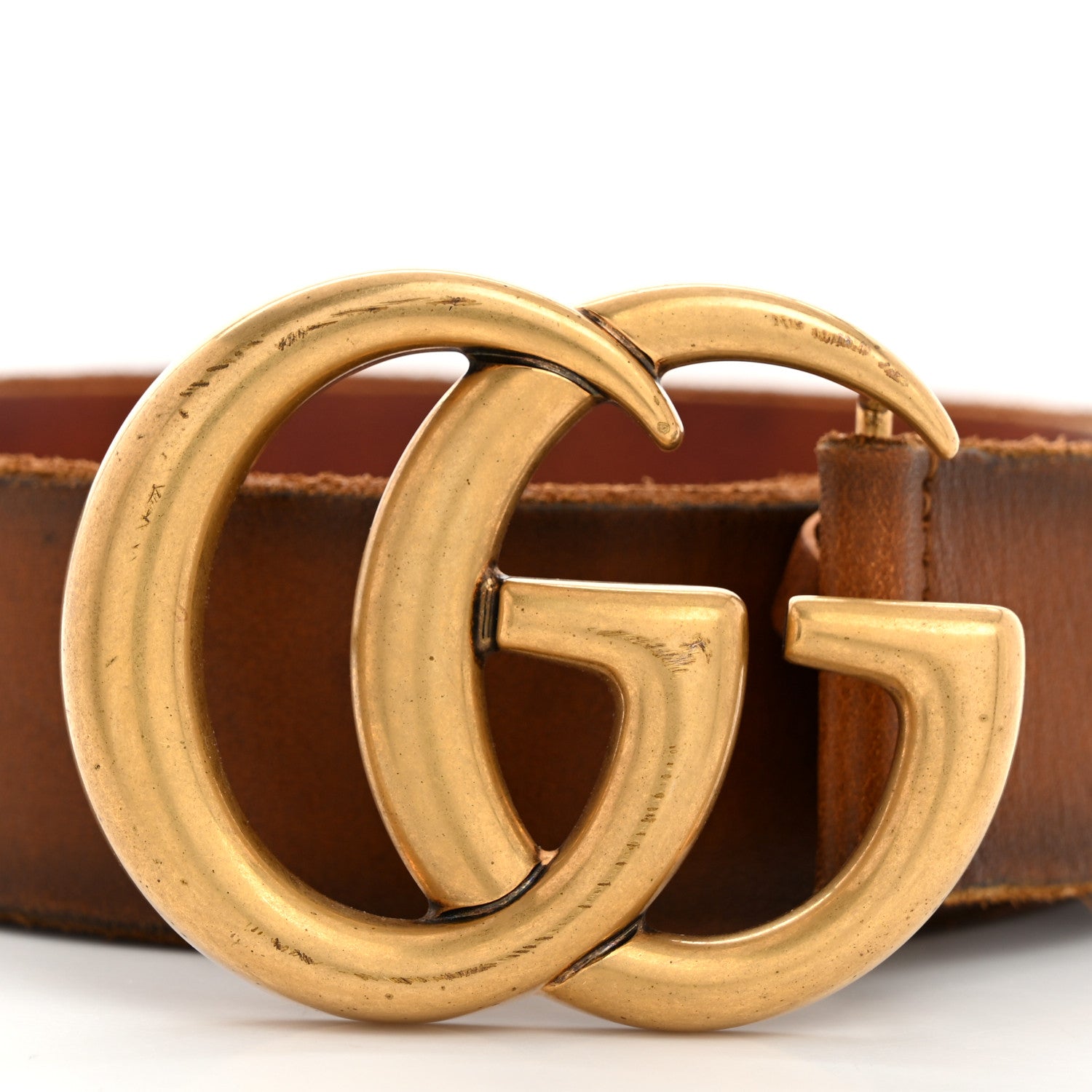 Gucci Faded Calfskin Double G 40mm Belt 75 30 Cuir 6 of 6