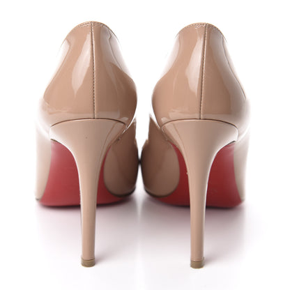 Christian Louboutin Patent Pigalle 100 Pumps 38.5 Nude 5 of 9