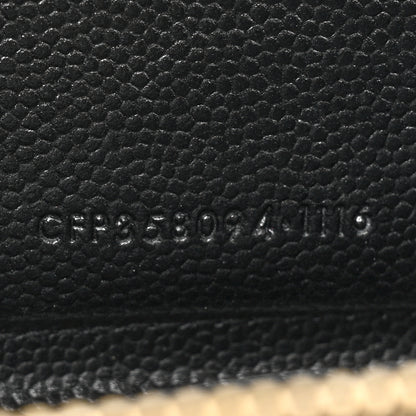 Saint Laurent Grain De Poudre Matelasse Chevron Monogram Zip Around Wallet Black 9 of 14