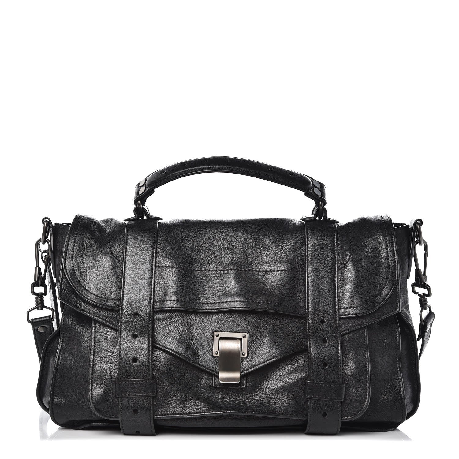Proenza Schouler Lambskin Medium PS1 Satchel Black 1 of 10