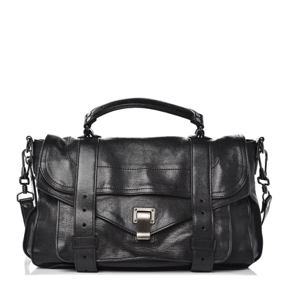 Proenza Schouler Lambskin Medium PS1 Satchel Black 1 of 10