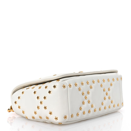 Christian Dior Calfskin Star Motif Macrocannage Caro Bag Latte 4 of 13