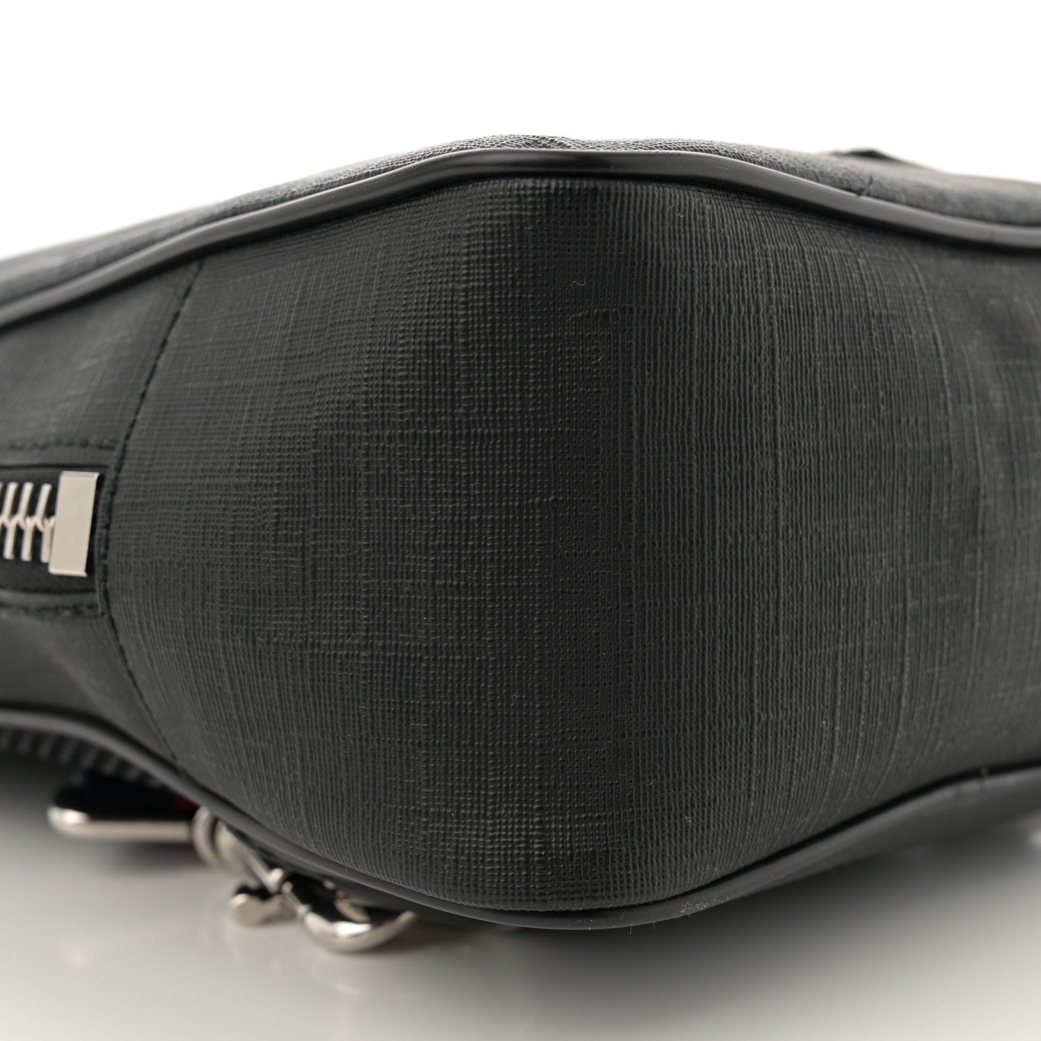 Gucci GG Supreme Monogram Web Belt Bag Black Grey 9 of 13