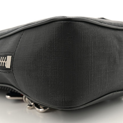 Gucci GG Supreme Monogram Web Belt Bag Black Grey 9 of 13