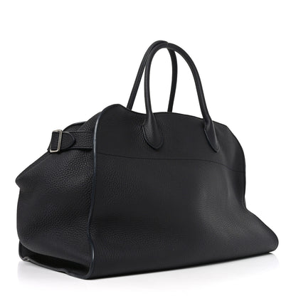 The Row Matte Grained Calfskin Soft Margaux 15 Midnight 3 of 9