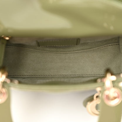Christian Dior Patent Cannage Mini Lady Dior Dusty Jade 5 of 10