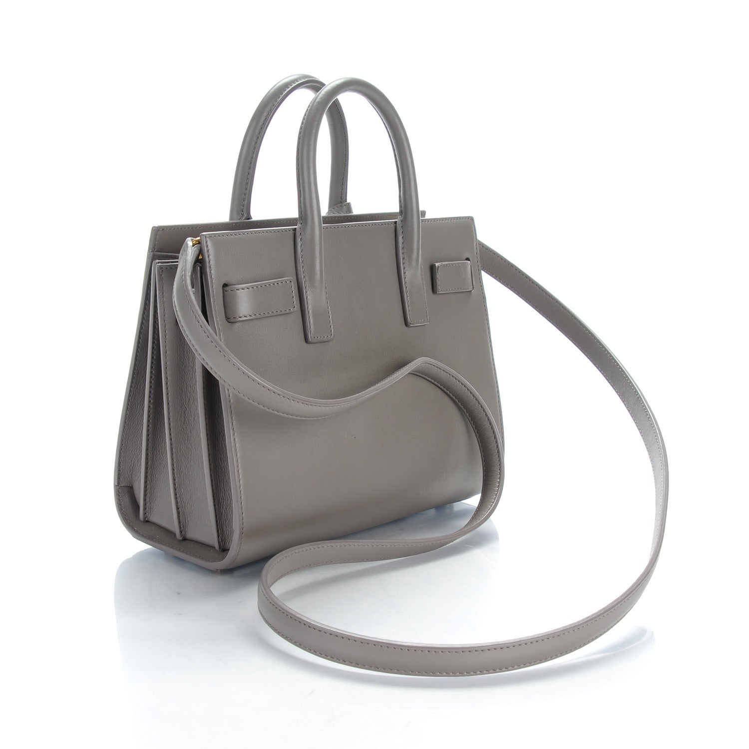 Saint Laurent Grained Calfskin Baby Sac De Jour Fog 3 of 7