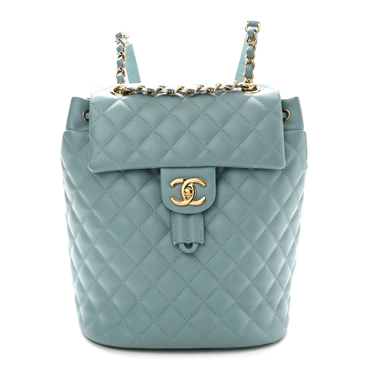 Chanel Lambskin Quilted Small Urban Spirit Backpack Blue 1 of 9