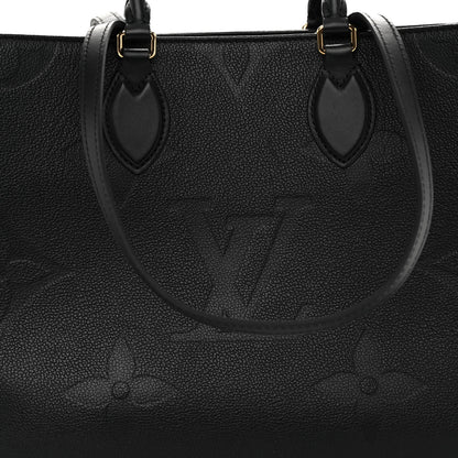 Louis Vuitton Empreinte Monogram Giant Onthego MM Black 7 of 9