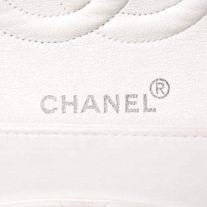 Chanel Lambskin Quilted Medium Double Flap White 7 of 16