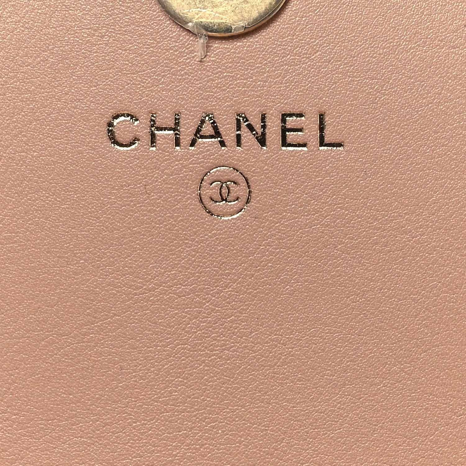 Chanel Calfskin Quilted Logo Flap Case Beige 7 of 15