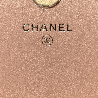 Chanel Calfskin Quilted Logo Flap Case Beige 7 of 15