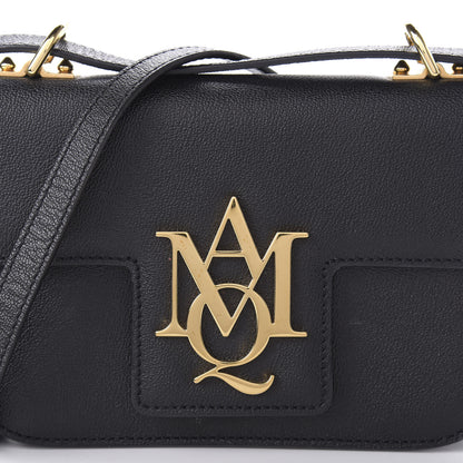Alexander McQueen Grained Calfskin Small Insignia Flap Black 9 of 9