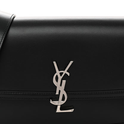 Saint Laurent Box Calfskin Monogram Medium Solferino Satchel Black 8 of 11