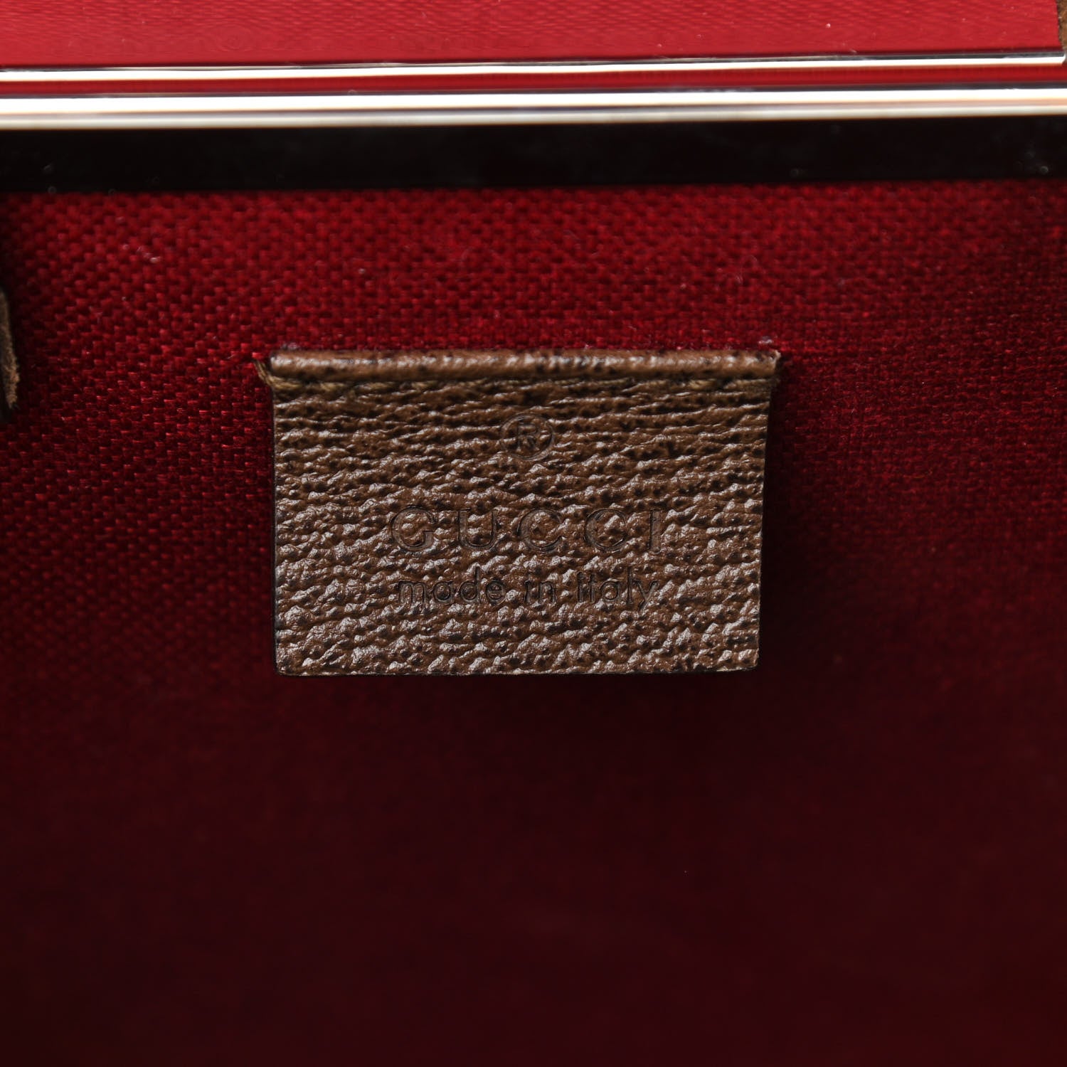 Gucci GG Supreme Monogram Globe-Trotter Beauty Case Brown 10 of 19