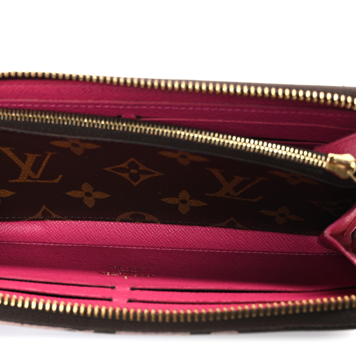 Monogram Bloom Flower Clemence Wallet Fuchsia