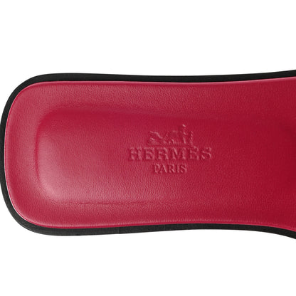 Hermes Epsom Oran Sandals 36.5 Rouge Azalee 7 of 11