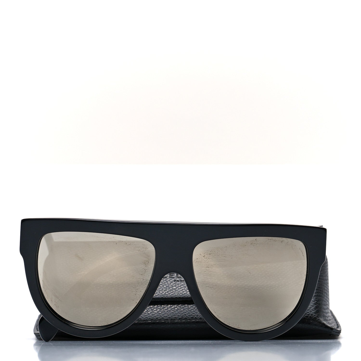 Celine Mirror Sunglasses CL4001IN Black 7 of 7