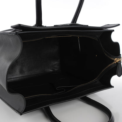 Celine Smooth Calfskin Mini Luggage Black 5 of 8