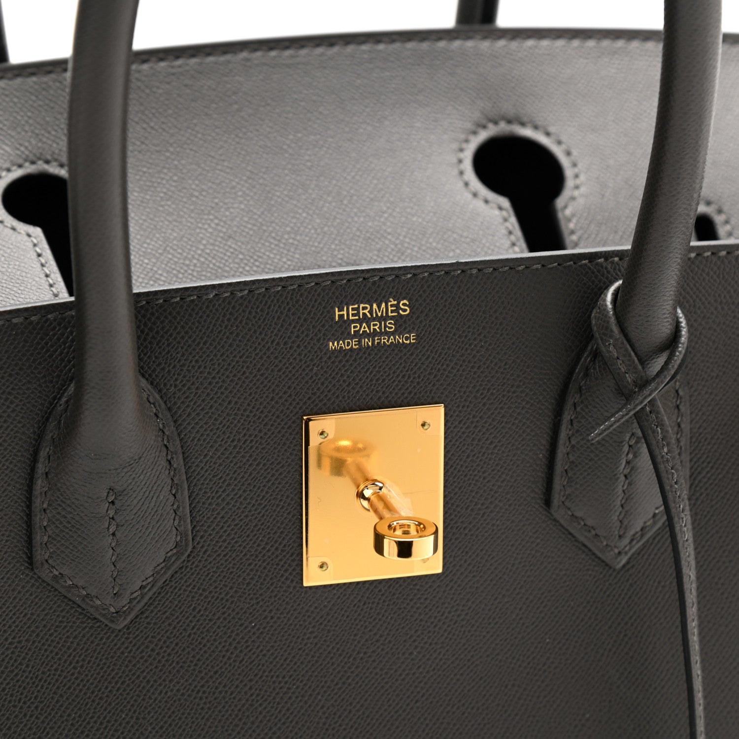 Hermes Grained Monsieur Birkin Sellier 30 Graphite 6 of 13