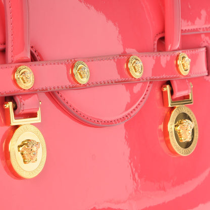 Versace Patent Small Signature Bag Pink 8 of 9