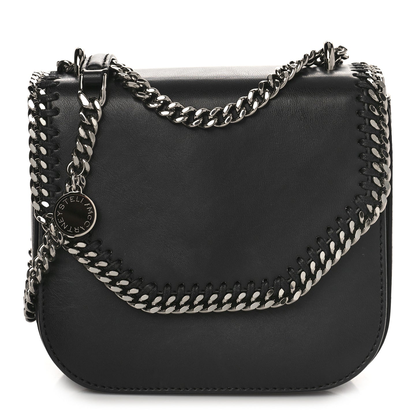 Eco Alter Nappa Medium Falabella Box Shoulder Bag Black