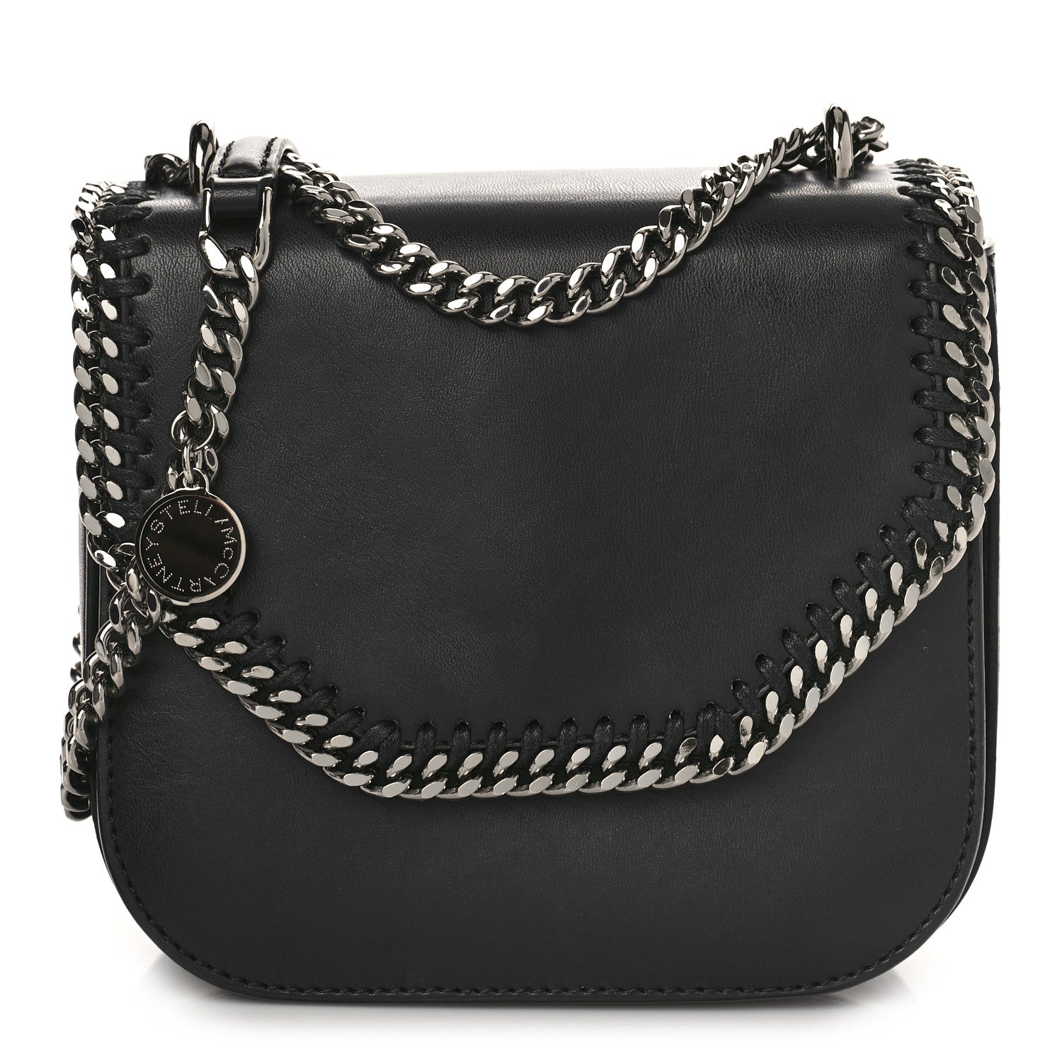 Stella McCartney Eco Alter Nappa Medium Falabella Box Shoulder Bag Black 1 of 10