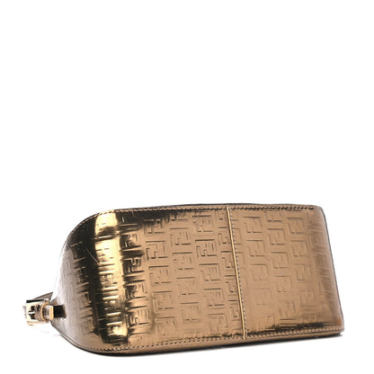 Fendi Vitello Mirror FF Embossed Mini Mama Baguette Oro Ambrato 3 of 4