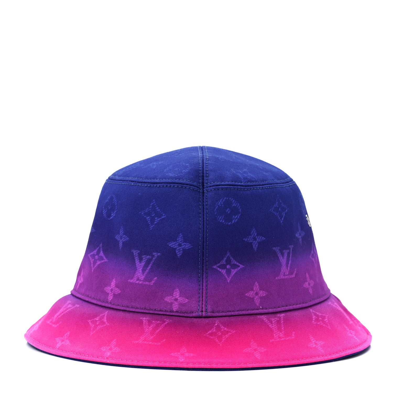 Louis Vuitton Monogram Illusion Reversible Bucket Hat Pink Purple 3 of 15
