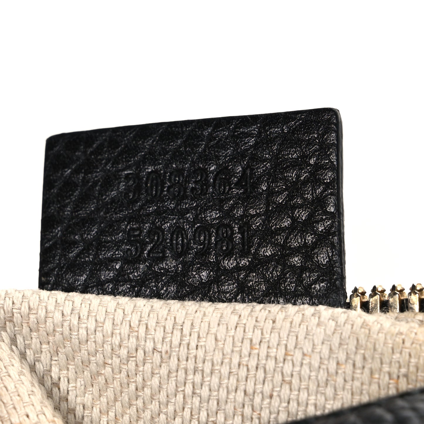 Pebbled Calfskin Small Soho Disco Bag Black