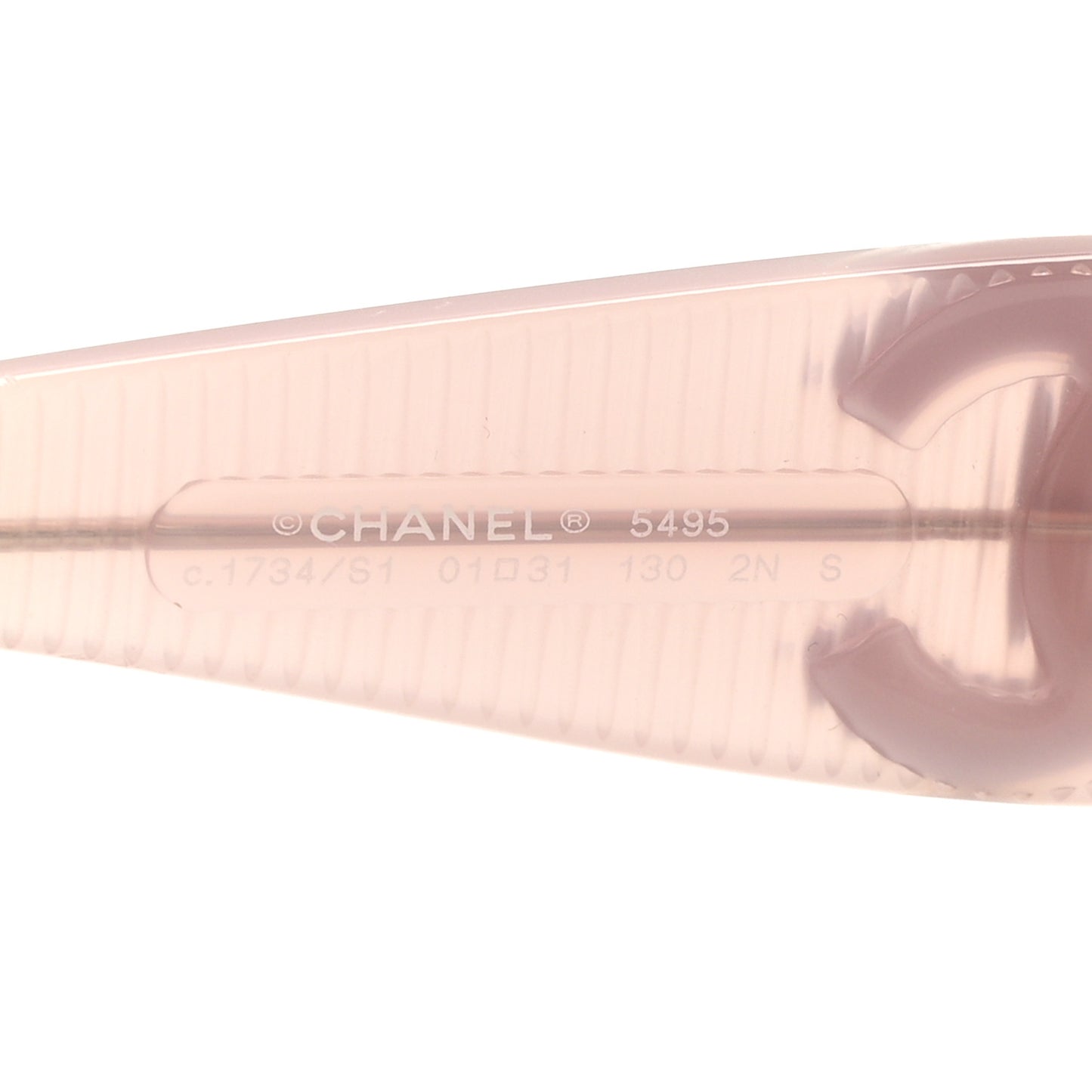 Acetate Shield Sunglasses 5495 Light Pink