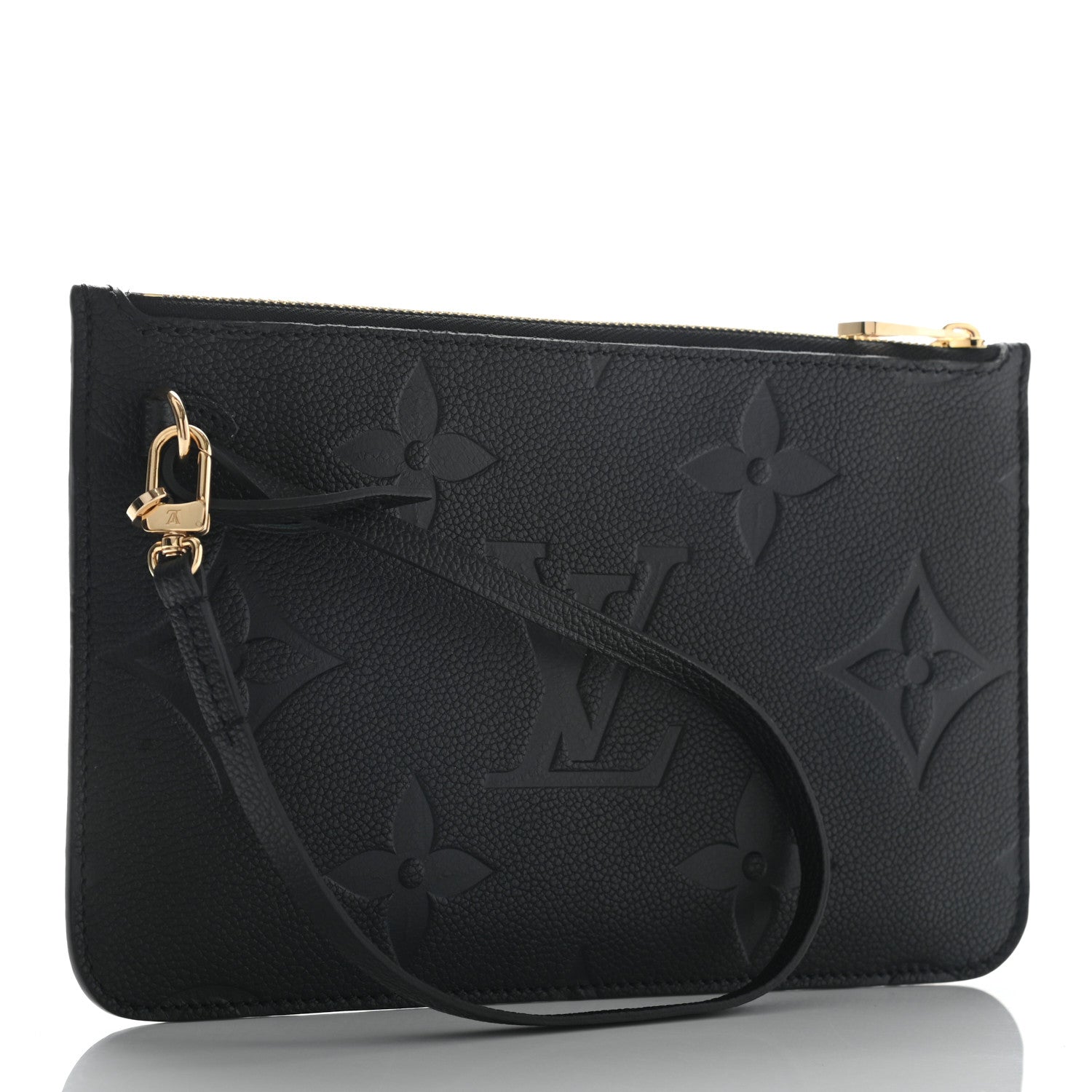 Louis Vuitton Empreinte Monogram Giant Neverfull MM Pochette Black 3 of 8