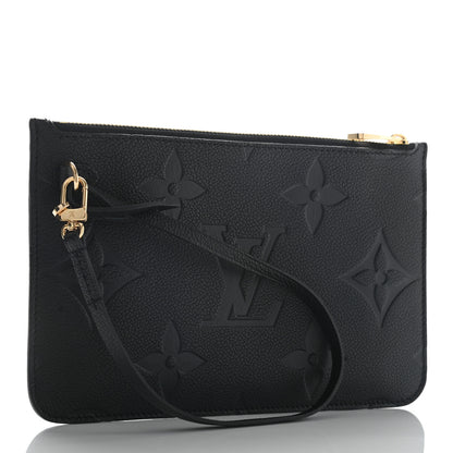 Louis Vuitton Empreinte Monogram Giant Neverfull MM Pochette Black 3 of 8