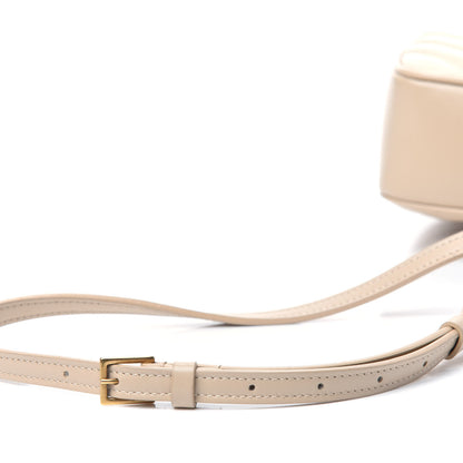 Saint Laurent Calfskin Matelasse Monogram Lou Camera Bag Nude Powder 27 of 29