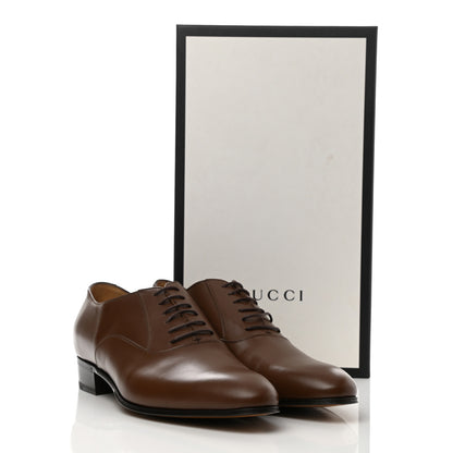 Gucci Calfskin Mens Lace Up Double G Loafers 10.5 Brown 8 of 8